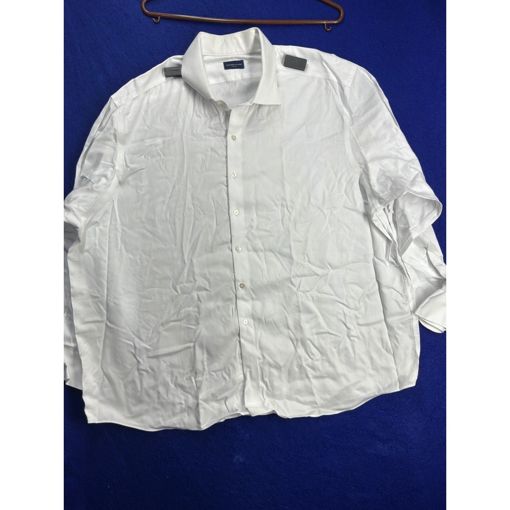 Business Mens Proper Cloth Non-Iron Dress Shirt XL White